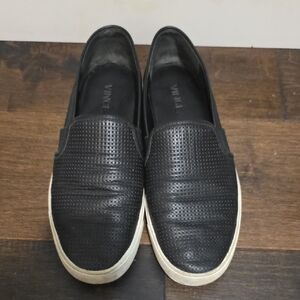 Vince Black Perforated Men's Loafers